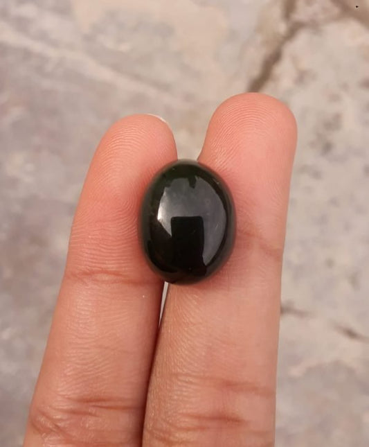 16.5ct اليشم، النفريت اليشم كابوشون، اليشم الأخضر، أحجار اليشم ذات نوعية جيدة - 17x13x8mm