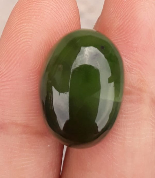 20.7ct اليشم، النفريت اليشم كابوشون، اليشم الأخضر، أحجار اليشم ذات نوعية جيدة - 17.2x13x9mm