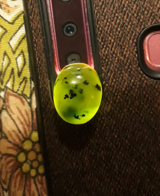 20.6ct اليشم، النفريت اليشم كابوشون، اليشم الأخضر، أحجار اليشم ذات نوعية جيدة - 16x13.8x10mm