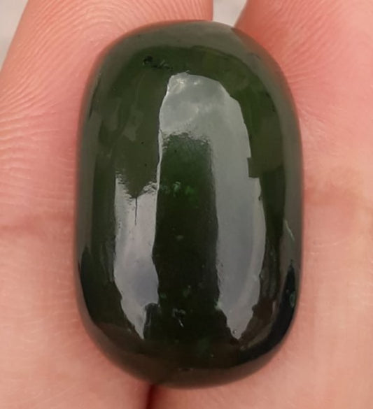 30.7ct اليشم، النفريت اليشم كابوشون، اليشم الأخضر، أحجار اليشم ذات نوعية جيدة - 23x15x9mm