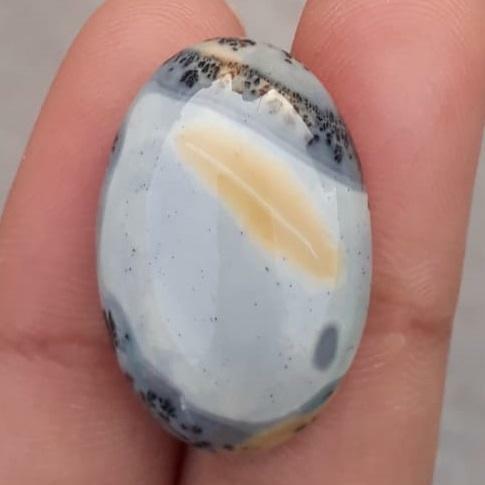 22.6ct Jasper - Maligano Jasper Cabochon - Jasper Maligano- 26x18mm