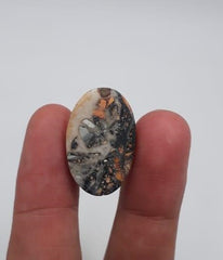 26ct Jasper - Maligano Jasper Cabochon - Jasper Maligano- 25x16mm