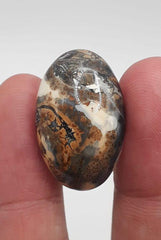 28ct Jasper - Maligano Jasper Cabochon - Jasper Maligano- 27x17mm