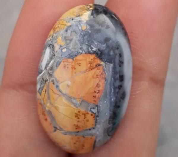 20.1ct Jasper - Maligano Jasper Cabochon - Jasper Maligano- 28x18mm