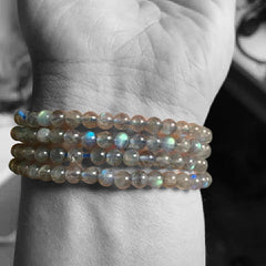 6mm Beautiful Labradorite Strech Bracelet