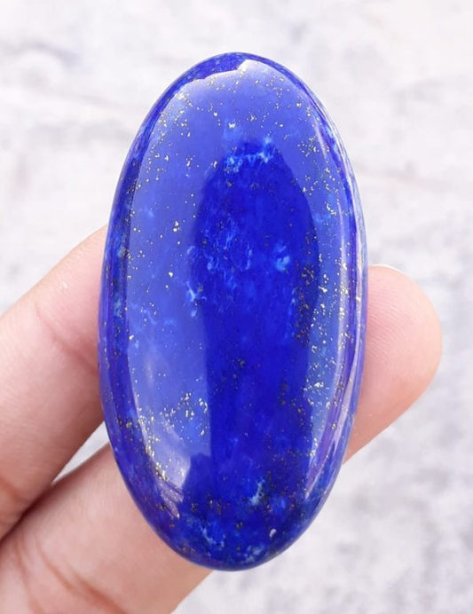 123 克拉青金石 - Lajward - 优质青金石凸圆形宝石 - 53x28 毫米