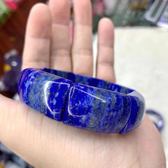 Natural Top Lapis Lazuli Gemstone Bracelet, Bangle For Men For Women,