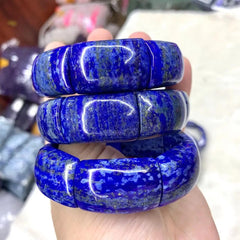 Natural Top Lapis Lazuli Gemstone Bracelet, Bangle For Men For Women,