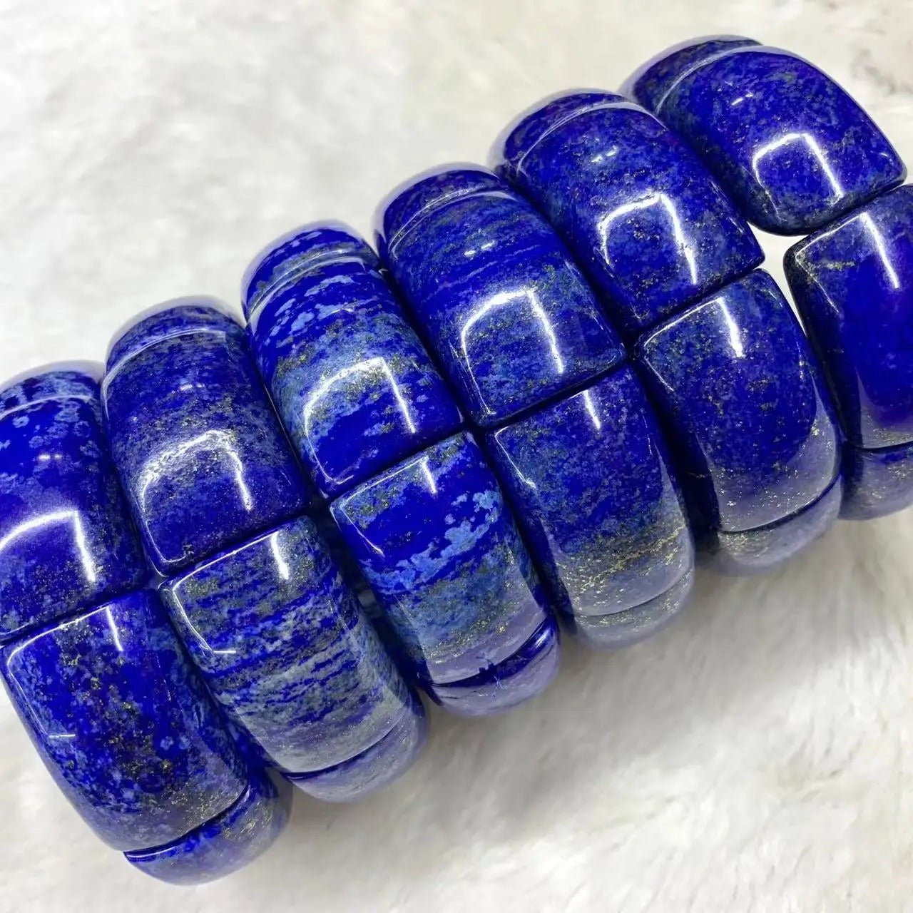 Natural Top Lapis Lazuli Gemstone Bracelet, Bangle For Men For Women,