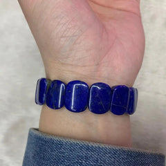 Natural High Quality Lapis lazuli Gemstone Bracelet from Afghanistan