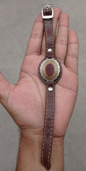 Vintage A+ Quality Yaman Carnelian Engraved Bracelet with Muslims' Holy Verses - Binded in Leather strap
