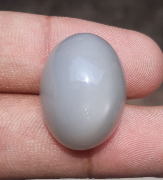حجر القمر 45 قيراط للبيع - Adularia MoonStone - حجر القمر الرمادي - حجر بخت شهر يونيو -24x18x14mm