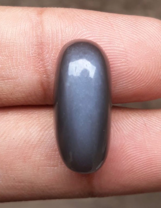 حجر القمر 21 قيراط للبيع - Adularia MoonStone - حجر القمر الأسود - حجر بخت شهر يونيو -24x10x9mm