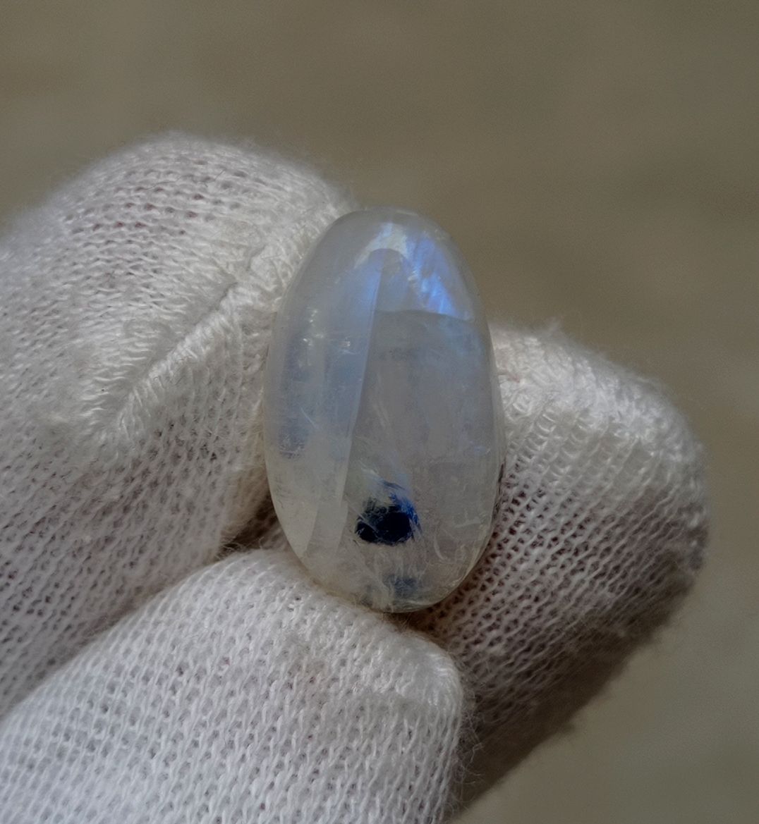 12.35ct Moonstone for Sale - Adularia Moonstone - Rainbow Moonstone - June Birthstone - 20x12x6mm