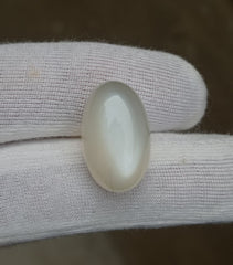 29.1ct Milky Moonstone with White Sheen - Adularia Moonstone - June Birthstone - 21x13x12mm