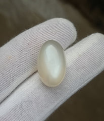 29.1ct Milky Moonstone with White Sheen - Adularia Moonstone - June Birthstone - 21x13x12mm