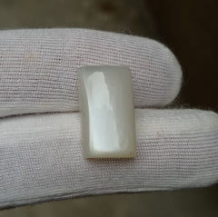 17.3ct Milky Moonstone with White Sheen - Adularia Moonstone - June Birthstone - 20x11x7mm