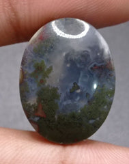 20.3ct Moss Agate - Green Moss Agate - 23x17.5x6mm