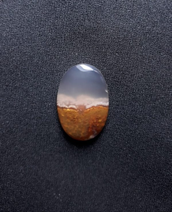 17.6ct Moss Agate - Golden Moss Agate - 25x16.2x5.5mm