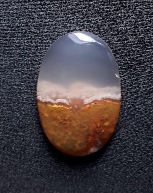 17.6ct Moss Agate - Golden Moss Agate - 25x16.2x5.5mm