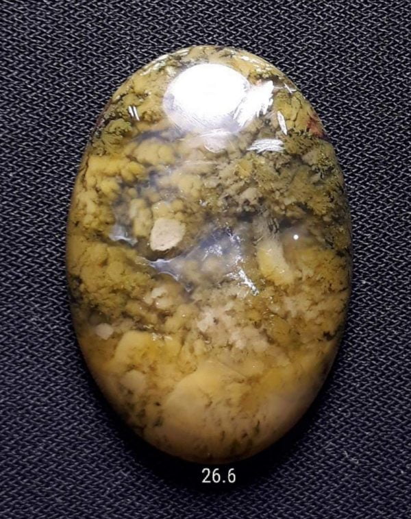 26.6ct Moss Agate - Green Moss Agate - 30x20.5x5.5mm