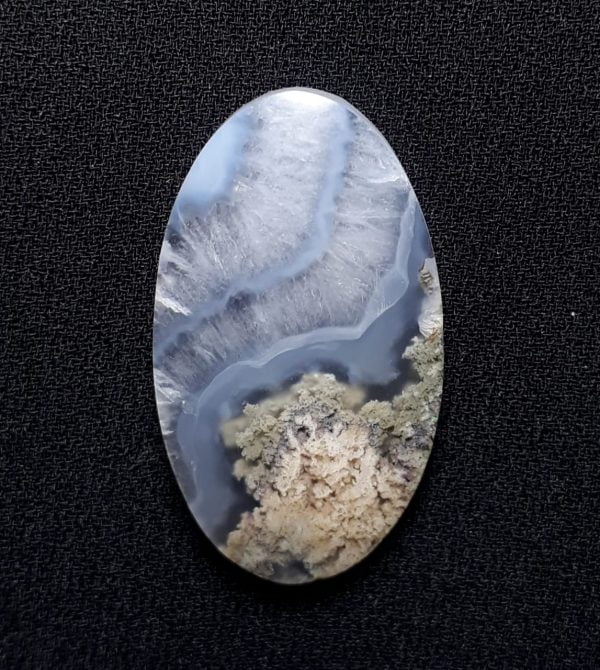 26ct Moss Agate - White Moss Agate - 33x19x5mm