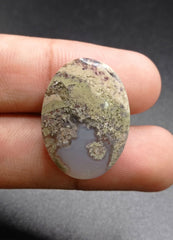 35.3ct Moss Agate - Green Moss Agate - 29x21.2x7.5mm