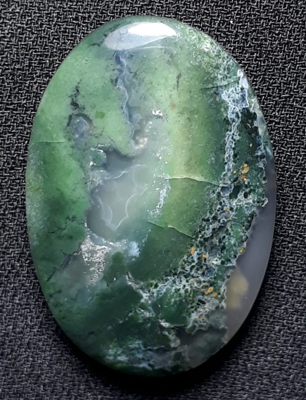 28ct Moss Agate - Green Moss Agate - 29.5x20x6mm