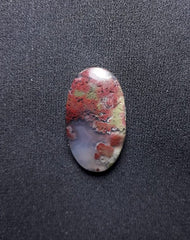 27.8ct Moss Agate - Red Moss Agate - 30x17x7mm