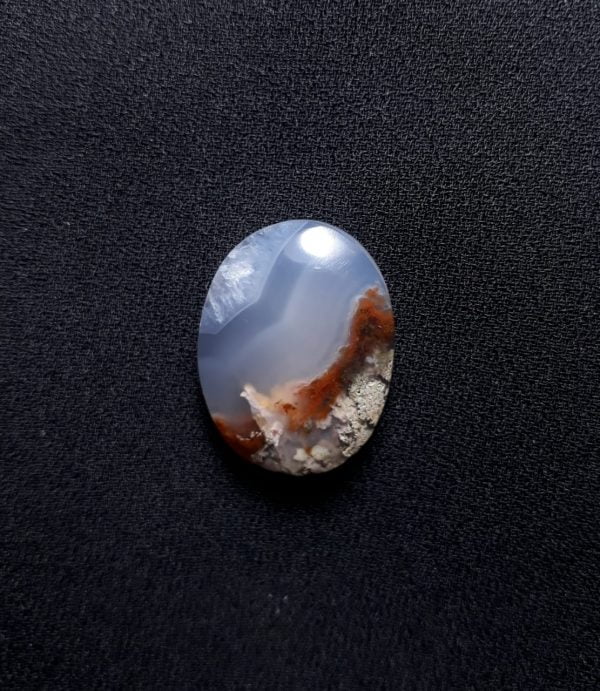 18.6ct Moss Agate - White Moss Agate - 23x17.5x5.8mm