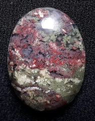 15.8ct Moss Agate - Red Moss Agate - 23x16.5x6mm