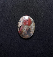 27.1ct Moss Agate - Red Moss Agate - 26x20x7mm