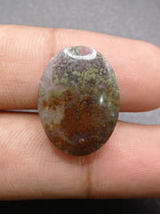 19.1ct Moss Agate - Golden Moss Agate - 23x17x5.5mm