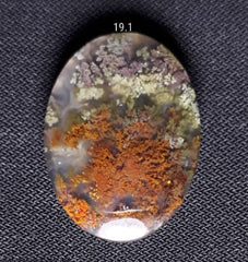 19.1ct Moss Agate - Golden Moss Agate - 23x17x5.5mm