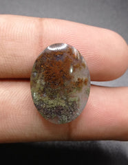 19.1ct Moss Agate - Golden Moss Agate - 23x17x5.5mm