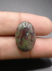 19ct Moss Agate - Green Moss Agate - 23x15.5x7mm