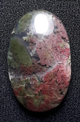 18ct Moss Agate - Red Moss Agate - 25x15.3x6.2mm