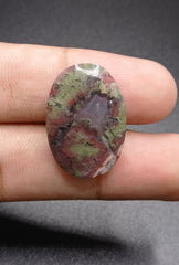 25.5ct Moss Agate - Red Moss Agate - 27x19x6.5mm