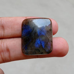 56.6ct Labradorite Cabochon - Spectrolite- Black Moon Stone - 31x26mm