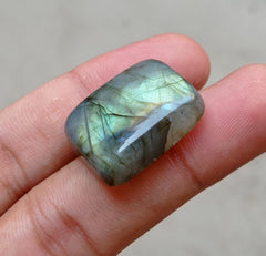 44.4ct Labradorite Cabochon - Spectrolite- Black Moon Stone - 25x22mm