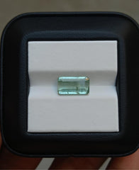 3.9ct Natural Light Green Tourmaline Gemstone - October Birthstone - 12x7x5mm