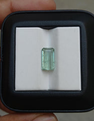 3.9ct Natural Light Green Tourmaline Gemstone - October Birthstone - 12x7x5mm