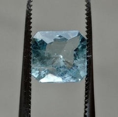 2ct Aquamarine - Aquamarine Crystal Fancy Cut - March Birthstone - 8mm