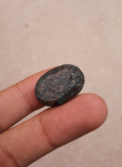 Natural Certified Turquoise with Pyrite - Blue Matrix Turquoise - Shajri Feroza-48.4Ct-22x17m