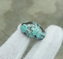 Natural Turquoise with Pyrite - Blue Matrix Turquoise - Shajri Feroza-33Ct