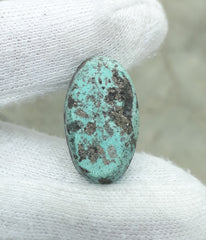 Natural Turquoise with Pyrite - Blue Matrix Turquoise - Shajri Feroza-33Ct