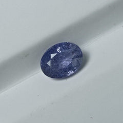 1.95 قيراط من الياقوت الأزرق الفاتح للبيع - ياقوت سيلان أزرق طبيعي - حجر بخت شهر سبتمبر - 8x6x4.3 ملم