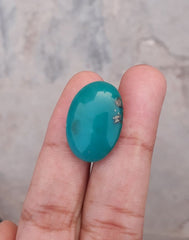 Natural Green Turquoise, Oval Shape - Persian Turquoise - Green Feroza - 13.3ct- 22x15mm