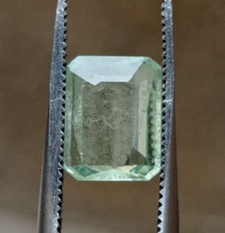 2.1ct Natural Light Green Tourmaline Gemstone - October Birthstone - 10x8x3mm