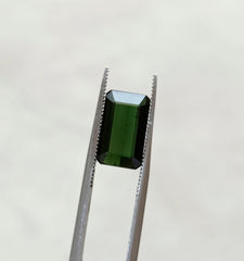 4.3ct Natural Green Tourmaline Gemstone - Faceted Tourmaline - October Birthstone - 13x8x4mm